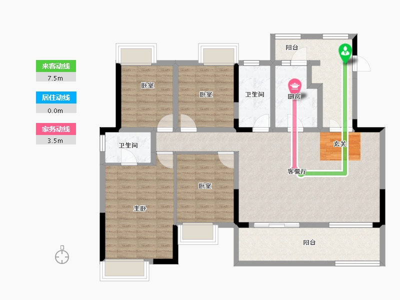 四川省-成都市-置信丽都府-114.26-户型库-动静线