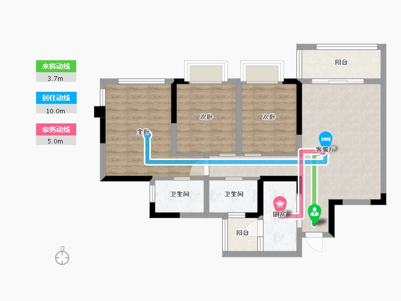 四川省-成都市-御景峰阁-78.30-户型库-动静线