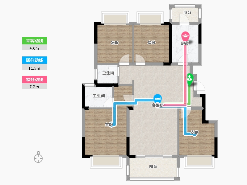 四川省-成都市-同森锦逸-99.99-户型库-动静线