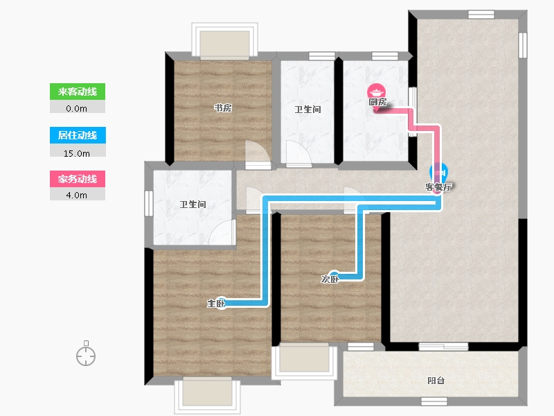 江苏省-南通市-江海都会-92.00-户型库-动静线