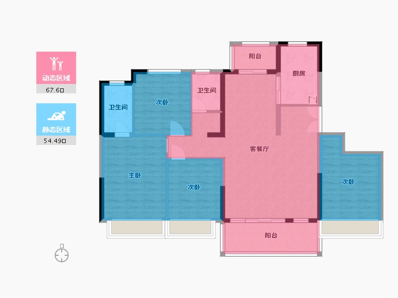 四川省-成都市-城投锦澜悦山-109.34-户型库-动静分区