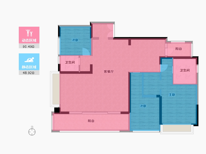 四川省-成都市-青秀阅山-128.78-户型库-动静分区