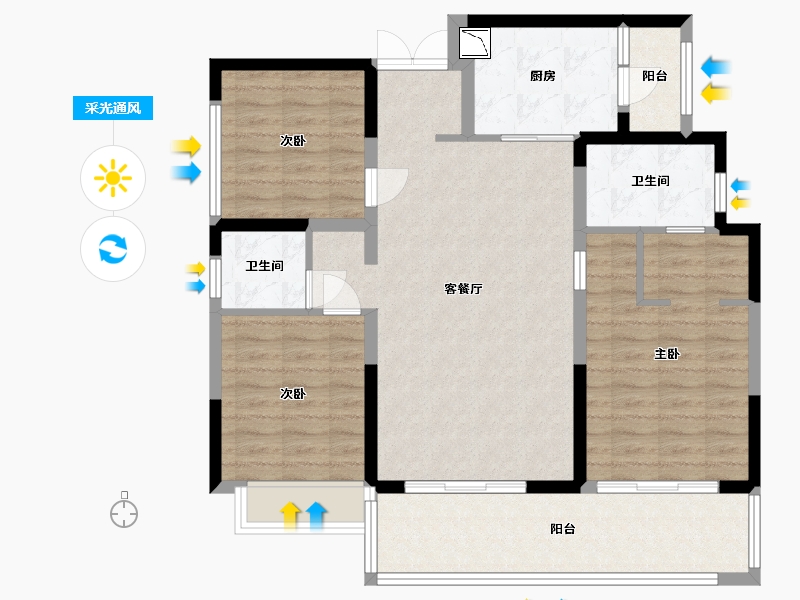 四川省-成都市-青秀阅山-100.28-户型库-采光通风