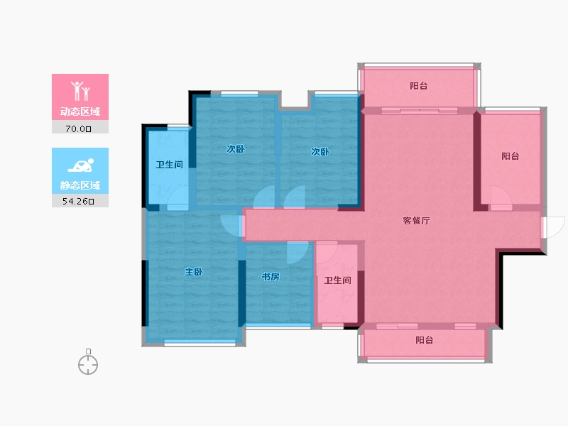 广西壮族自治区-桂林市-溯禾龙脊学府-110.74-户型库-动静分区