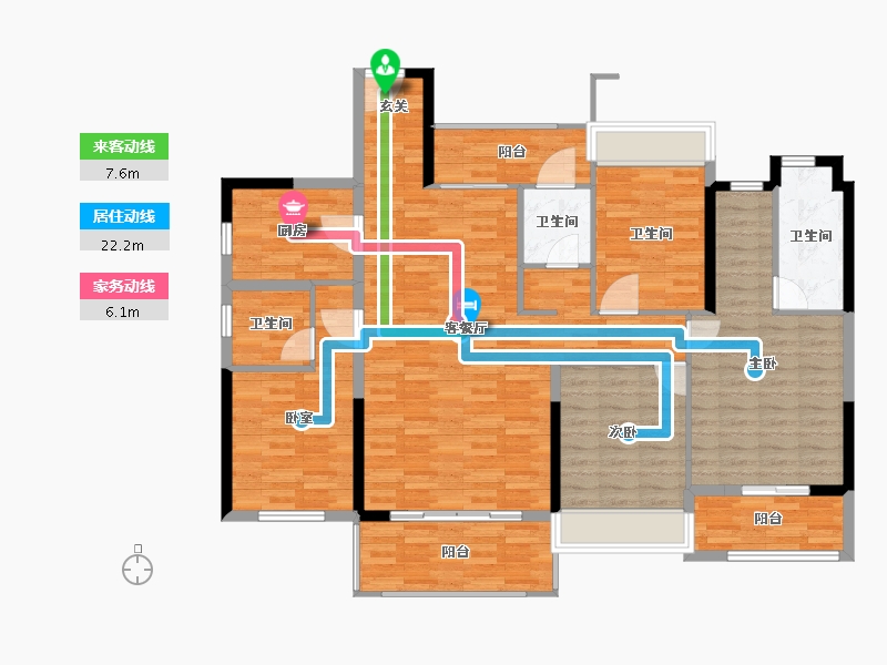 广西壮族自治区-柳州市-碧桂园十里江湾-132.11-户型库-动静线