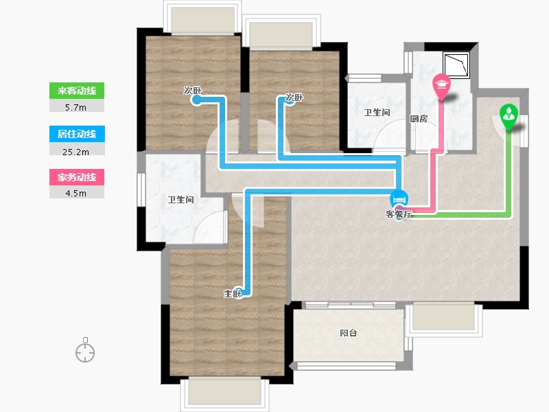 四川省-成都市-同森锦逸-89.01-户型库-动静线