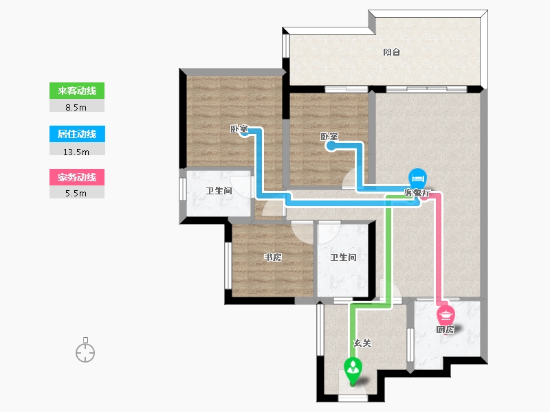 四川省-成都市-中德英伦世邦-96.05-户型库-动静线