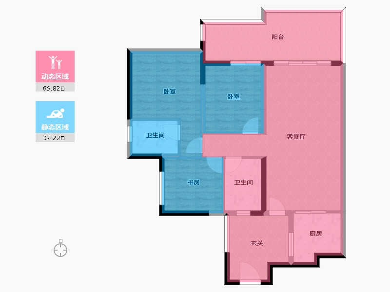 四川省-成都市-中德英伦世邦-96.05-户型库-动静分区