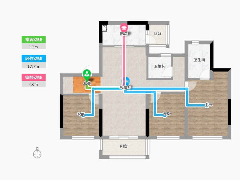 四川省-成都市-东原花样年印未来-83.56-户型库-动静线