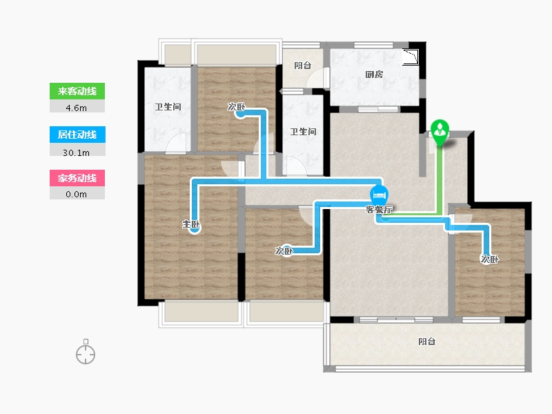 四川省-成都市-世茂璀璨天城-123.22-户型库-动静线