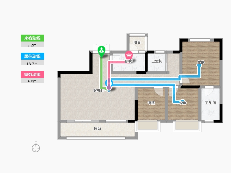 四川省-成都市-四川煤田天府龙城-86.89-户型库-动静线