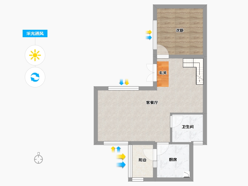 四川省-成都市-中铁水映青城-47.32-户型库-采光通风