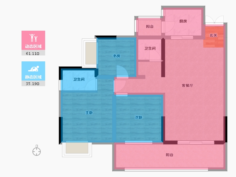 四川省-巴中市-湖滨一号-84.93-户型库-动静分区