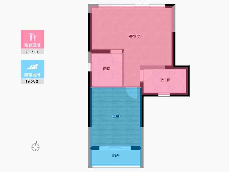 四川省-成都市-中铁水映青城-49.82-户型库-动静分区