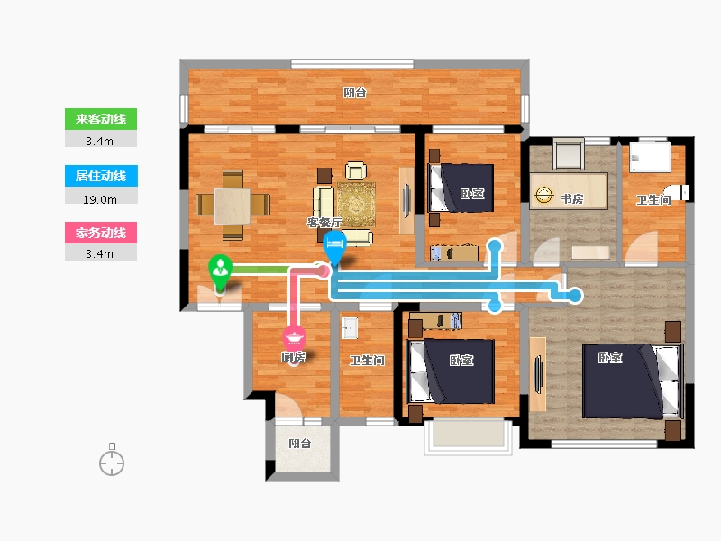 四川省-成都市-富国上邦-122.50-户型库-动静线