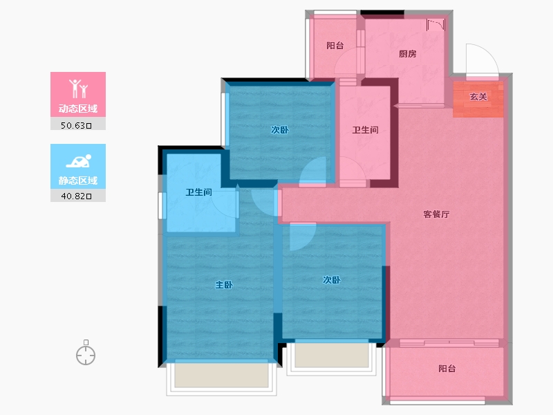 四川省-成都市-领地悦府-80.45-户型库-动静分区