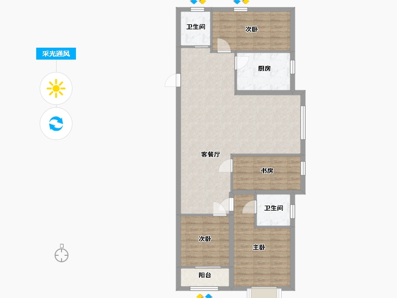 山东省-日照市-万邦城-97.01-户型库-采光通风