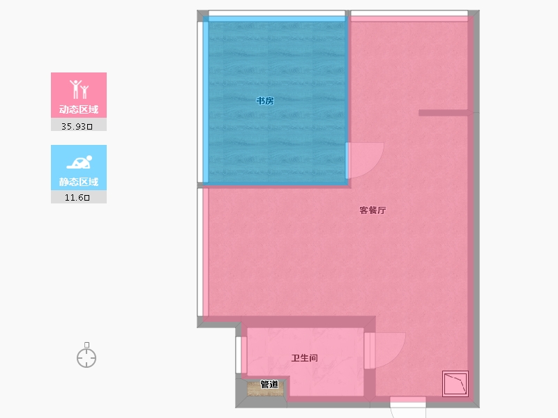 四川省-成都市-保利都汇小户-42.72-户型库-动静分区