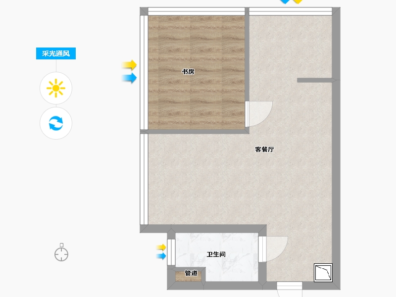 四川省-成都市-保利都汇小户-42.72-户型库-采光通风