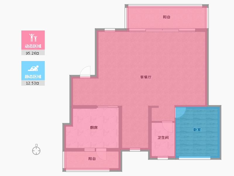 四川省-成都市-龙湖揽境-98.23-户型库-动静分区