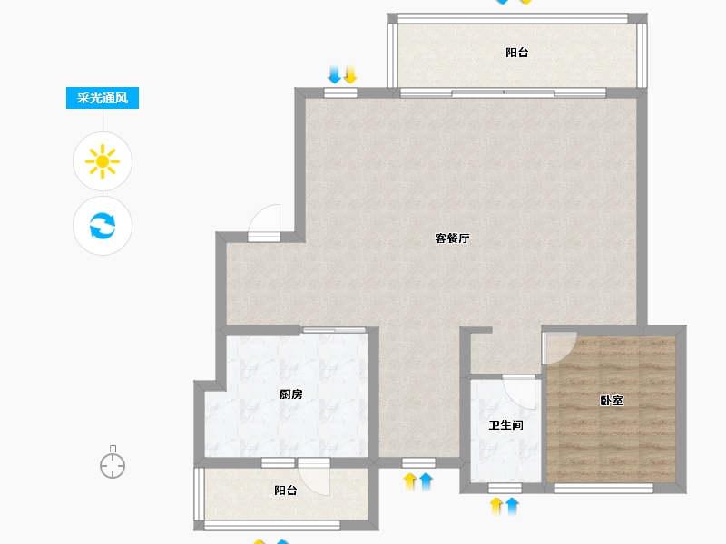 四川省-成都市-龙湖揽境-98.23-户型库-采光通风