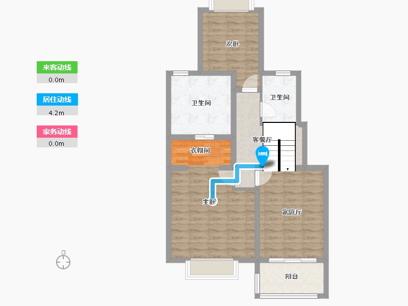 四川省-成都市-保利西堂里院-76.13-户型库-动静线