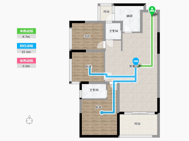 四川省-成都市-富国上邦-101.94-户型库-动静线