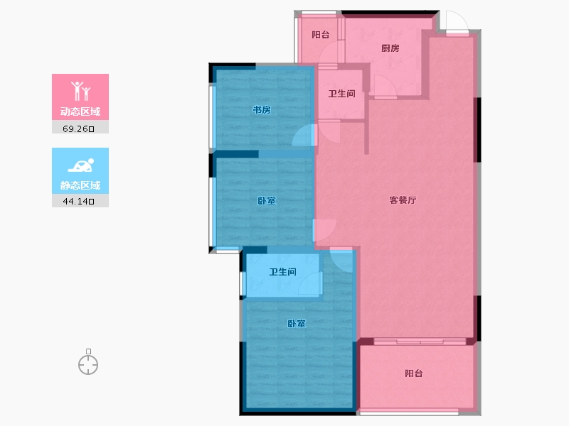 四川省-成都市-富国上邦-101.94-户型库-动静分区