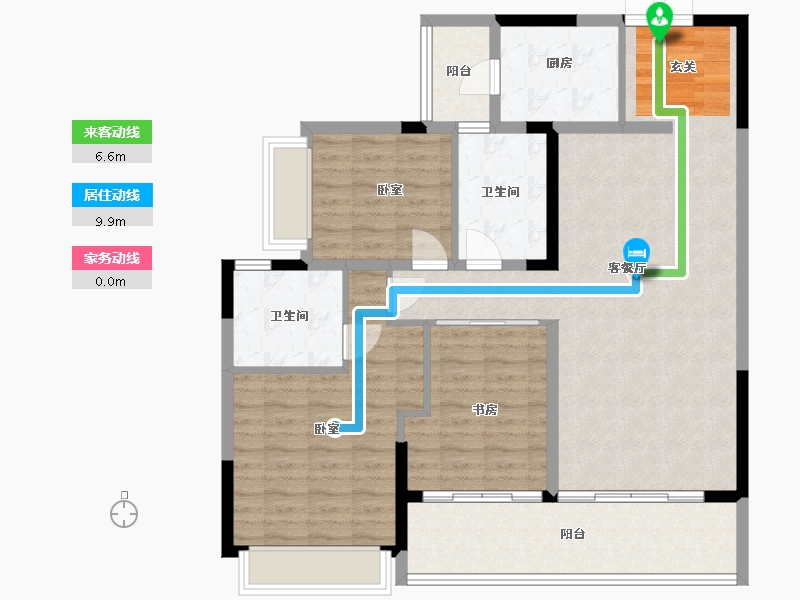 四川省-成都市-当代璞誉-109.46-户型库-动静线