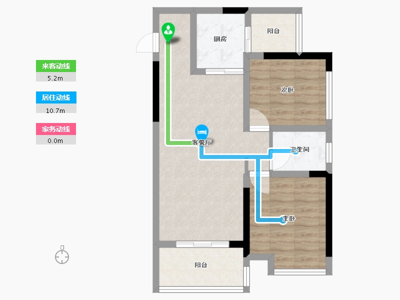 广西壮族自治区-桂林市-学府壹号-63.00-户型库-动静线