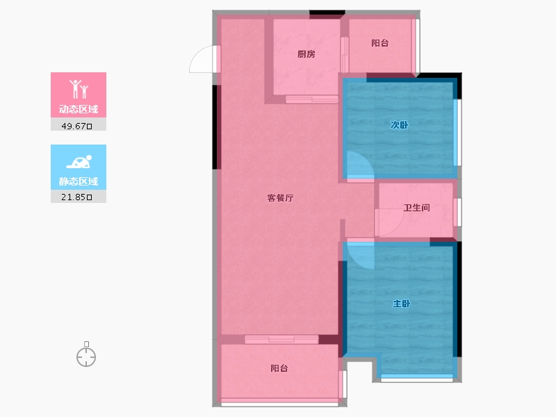 广西壮族自治区-桂林市-学府壹号-63.00-户型库-动静分区