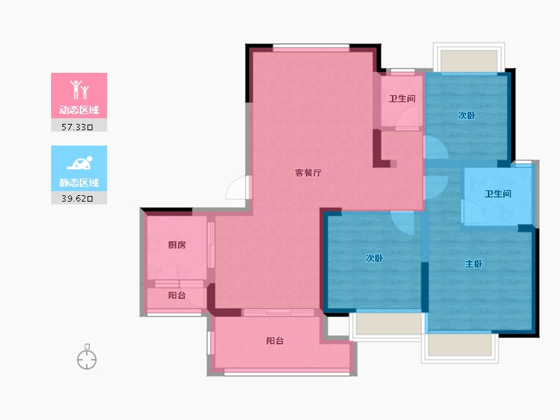 四川省-成都市-尚阳臻品-85.99-户型库-动静分区