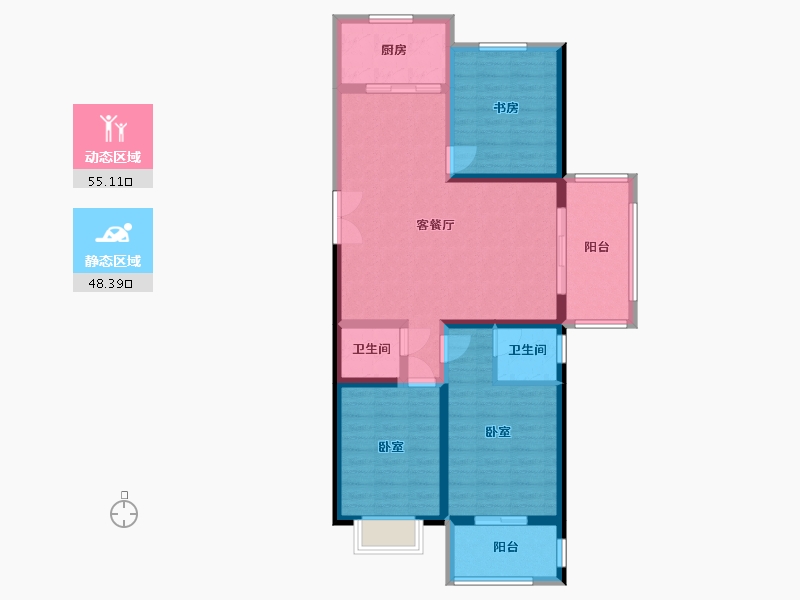 河北省-石家庄市-假日风景-92.41-户型库-动静分区