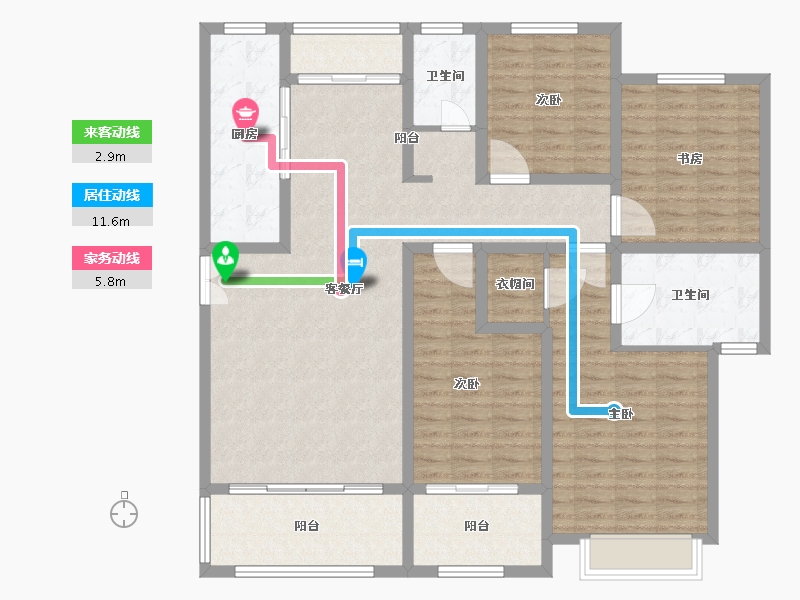 河北省-石家庄市-华普城-139.00-户型库-动静线