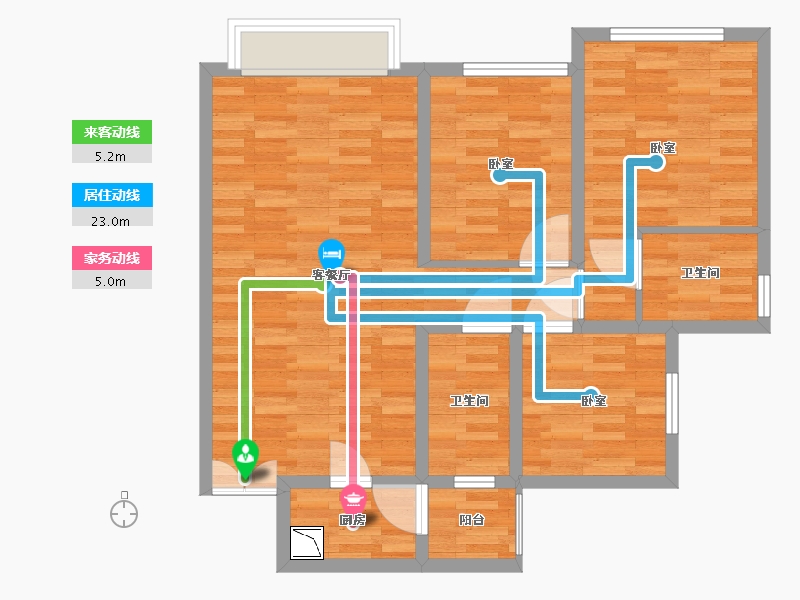 四川省-眉山市-铁投璟瑞府-79.30-户型库-动静线