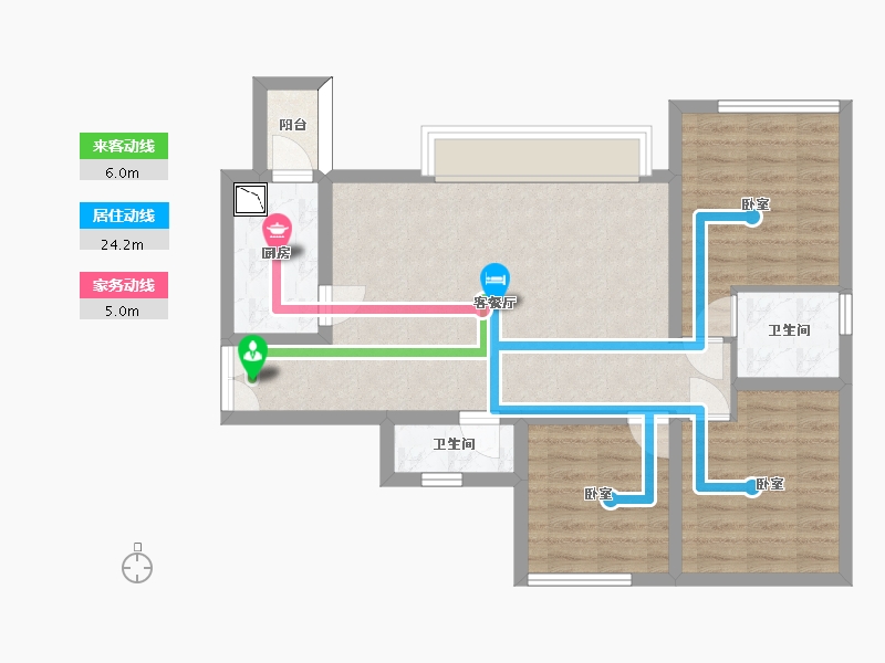 四川省-眉山市-铁投璟瑞府-75.91-户型库-动静线