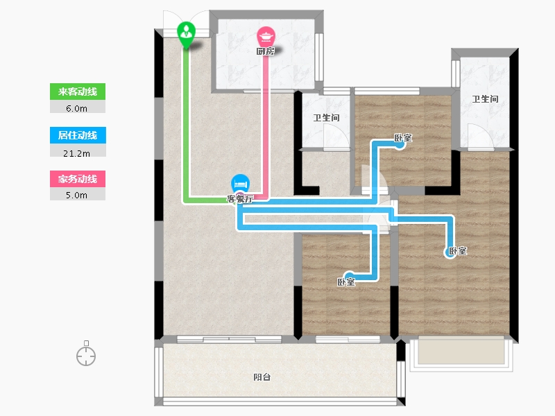 贵州省-安顺市-中核顺安府-93.15-户型库-动静线