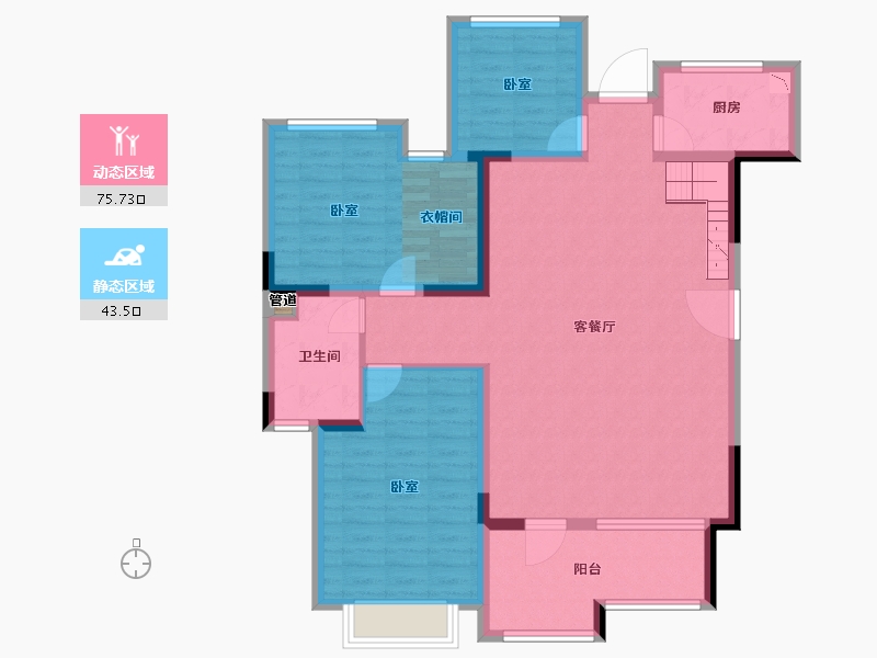 四川省-成都市-中航城-107.70-户型库-动静分区