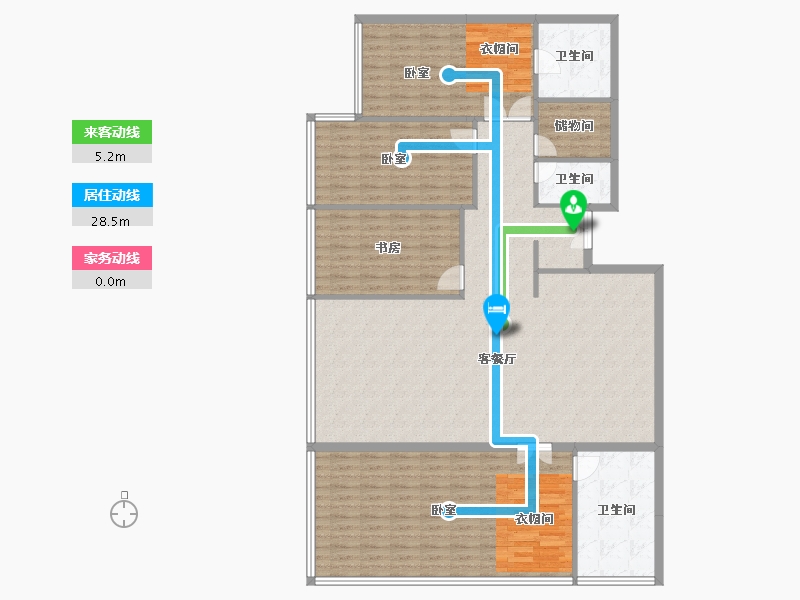 四川省-成都市-花漾锦江-167.17-户型库-动静线