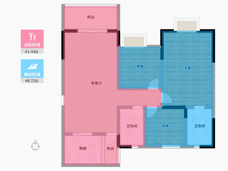 贵州省-遵义市-天骥新城-97.92-户型库-动静分区