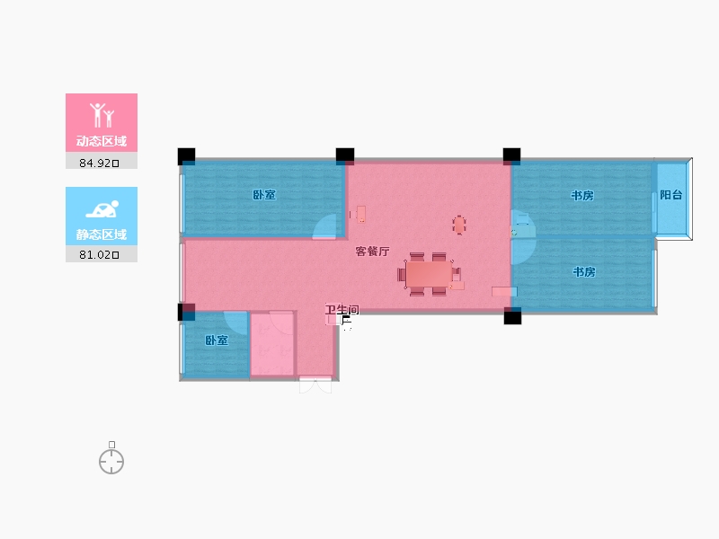 河北省-邯郸市-宝盛西城国际-153.22-户型库-动静分区