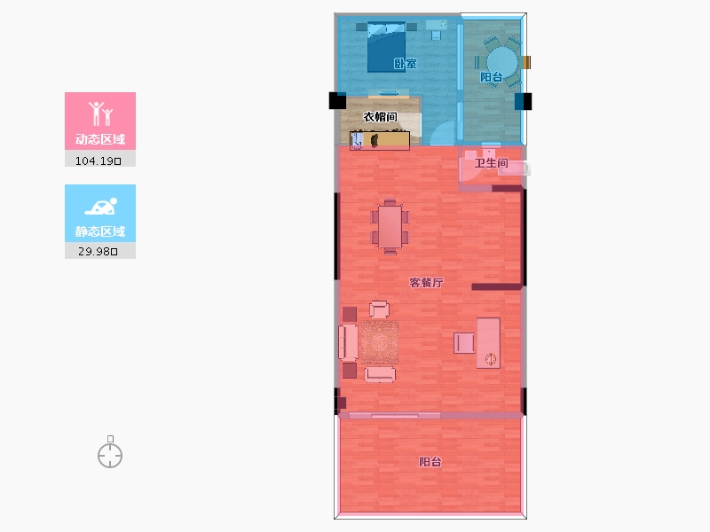 云南省-昆明市-海伦堡大城小院-129.49-户型库-动静分区