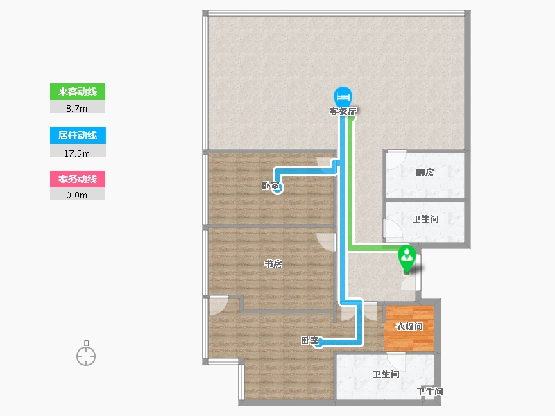 四川省-成都市-花漾锦江-150.96-户型库-动静线