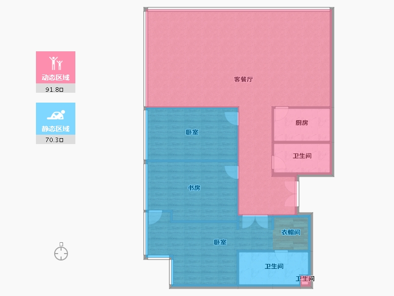 四川省-成都市-花漾锦江-150.96-户型库-动静分区