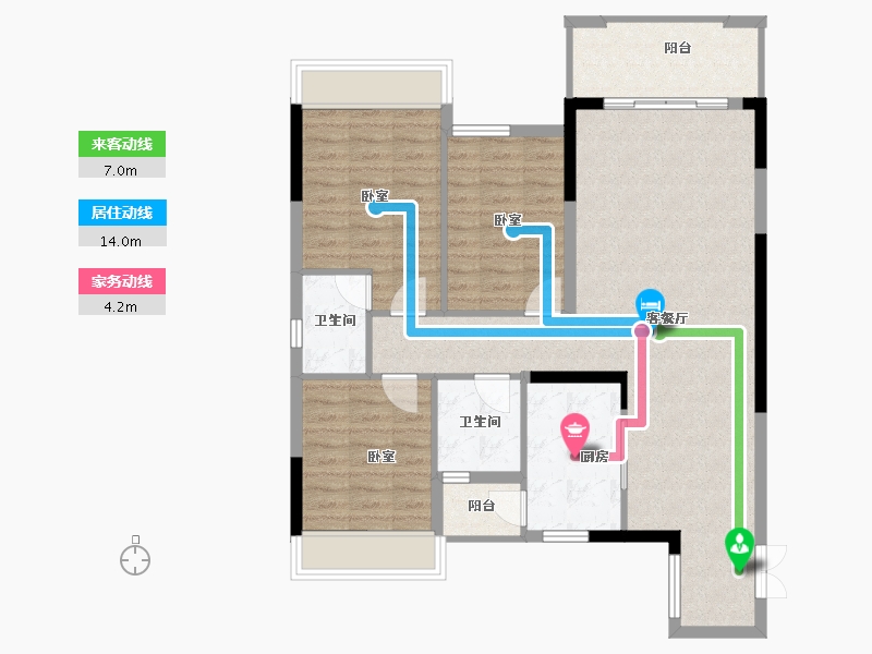 贵州省-安顺市-中鼎天悦-97.28-户型库-动静线