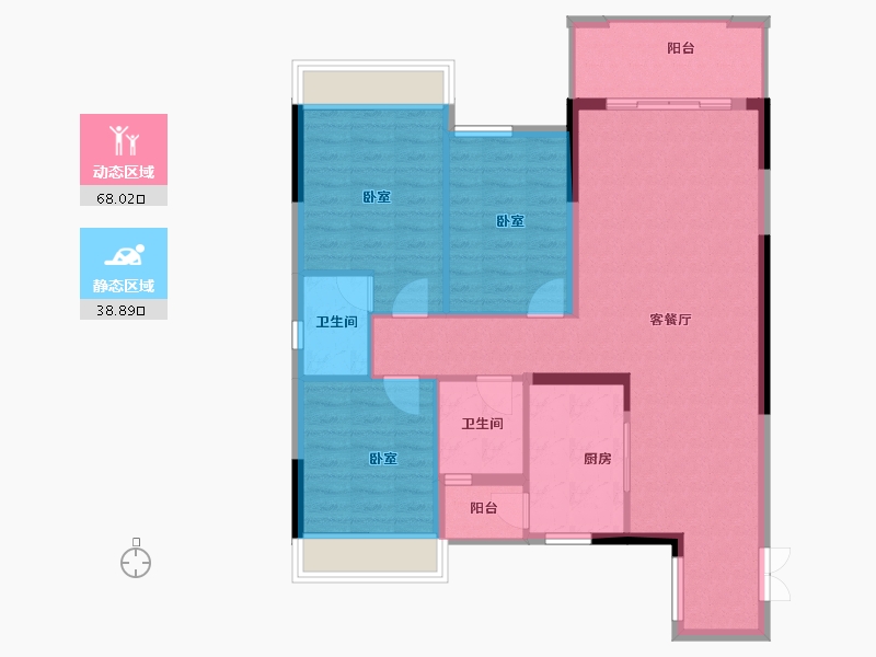 贵州省-安顺市-中鼎天悦-97.28-户型库-动静分区