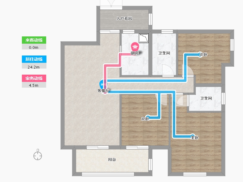 四川省-巴中市-平昌金域华府-94.50-户型库-动静线