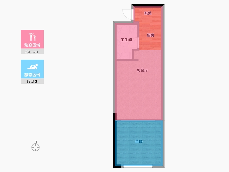 云南省-昆明市-蓝光天娇城天樾-37.33-户型库-动静分区