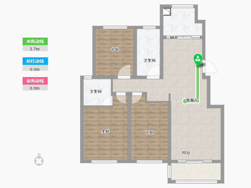 山东省-菏泽市-剑桥学府-106.06-户型库-动静线