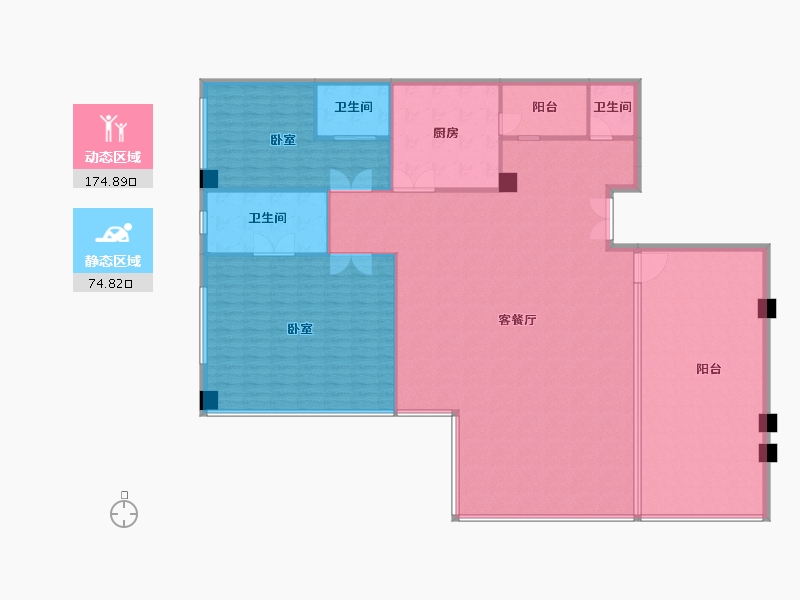 四川省-成都市-花漾锦江-234.00-户型库-动静分区